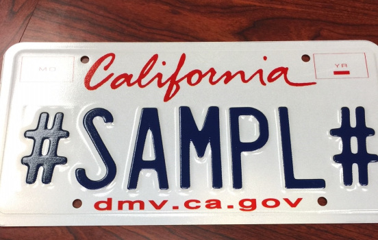California license plate tag colors